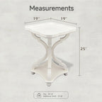 Table d'appoint rustique COZAYH avec plateau de style ferme