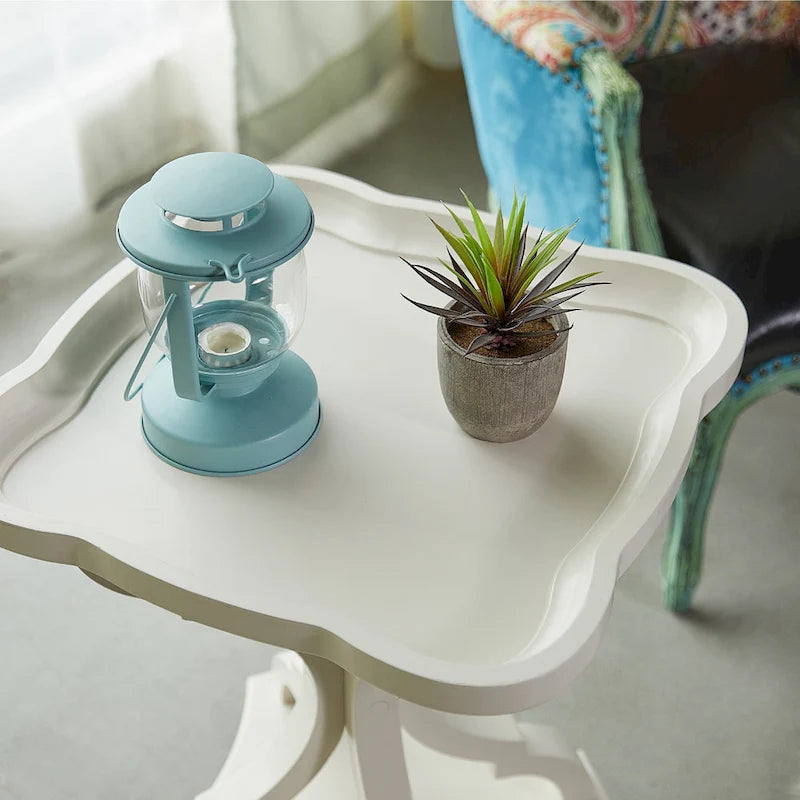 Table d'appoint rustique COZAYH avec plateau de style ferme