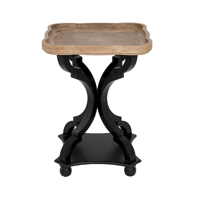 Table d'appoint rustique COZAYH avec plateau de style ferme