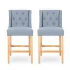 Tabourets de comptoir à dossier haut capitonnés Landria (lot de 2) par Christopher Knight Home