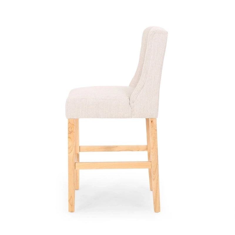Tabourets de comptoir à dossier haut capitonnés Landria (lot de 2) par Christopher Knight Home