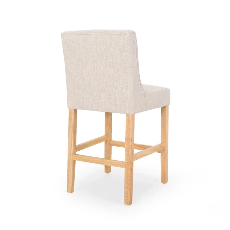 Tabourets de comptoir à dossier haut capitonnés Landria (lot de 2) par Christopher Knight Home
