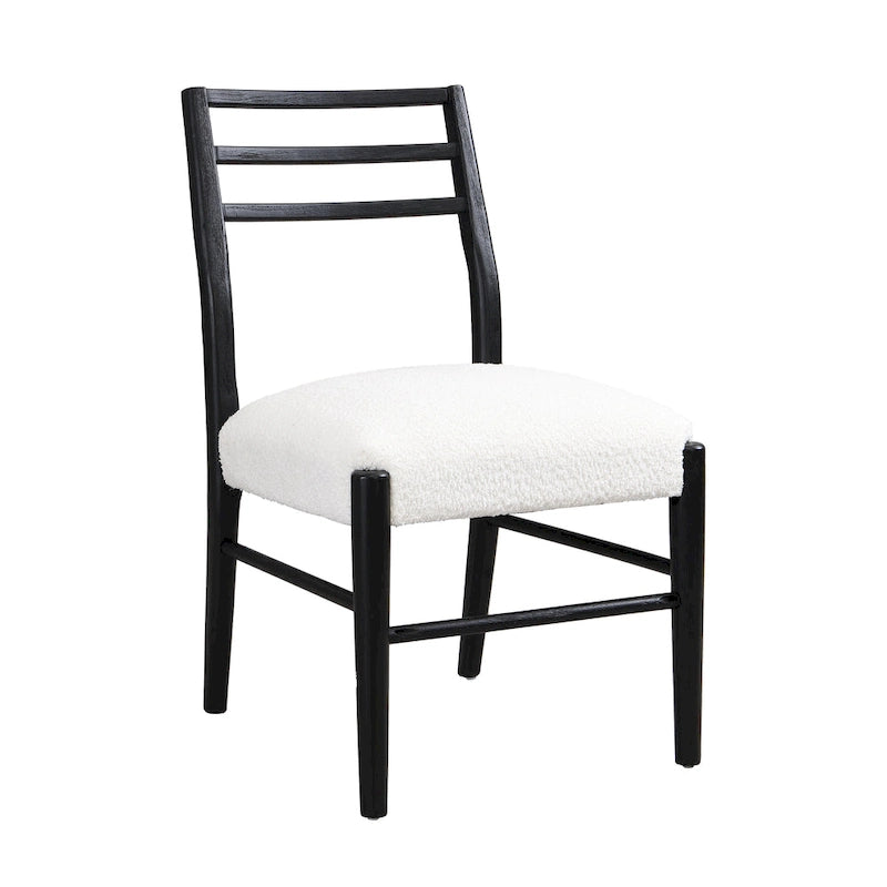 Chaises de salle à manger Christopher Knight Home avec revêtement en tissu Fescue et détails en hévéa (lot de 2)