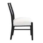 Chaises de salle à manger Christopher Knight Home avec revêtement en tissu Fescue et détails en hévéa (lot de 2)