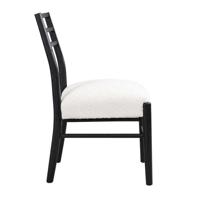 Chaises de salle à manger Christopher Knight Home avec revêtement en tissu Fescue et détails en hévéa (lot de 2)