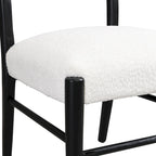 Chaises de salle à manger Christopher Knight Home avec revêtement en tissu Fescue et détails en hévéa (lot de 2)