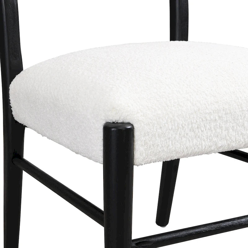 Chaises de salle à manger Christopher Knight Home avec revêtement en tissu Fescue et détails en hévéa (lot de 2)