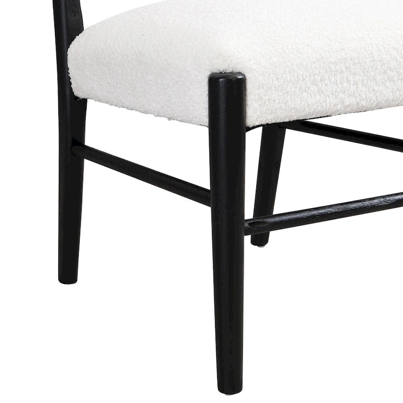 Chaises de salle à manger Christopher Knight Home avec revêtement en tissu Fescue et détails en hévéa (lot de 2)