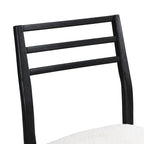 Chaises de salle à manger Christopher Knight Home avec revêtement en tissu Fescue et détails en hévéa (lot de 2)