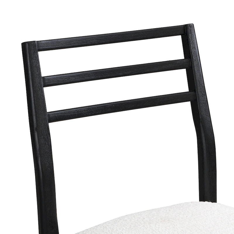 Chaises de salle à manger Christopher Knight Home avec revêtement en tissu Fescue et détails en hévéa (lot de 2)