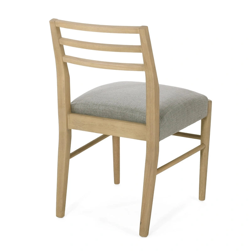 Chaises de salle à manger Christopher Knight Home avec revêtement en tissu Fescue et détails en hévéa (lot de 2)