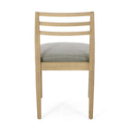 Chaises de salle à manger Christopher Knight Home avec revêtement en tissu Fescue et détails en hévéa (lot de 2)