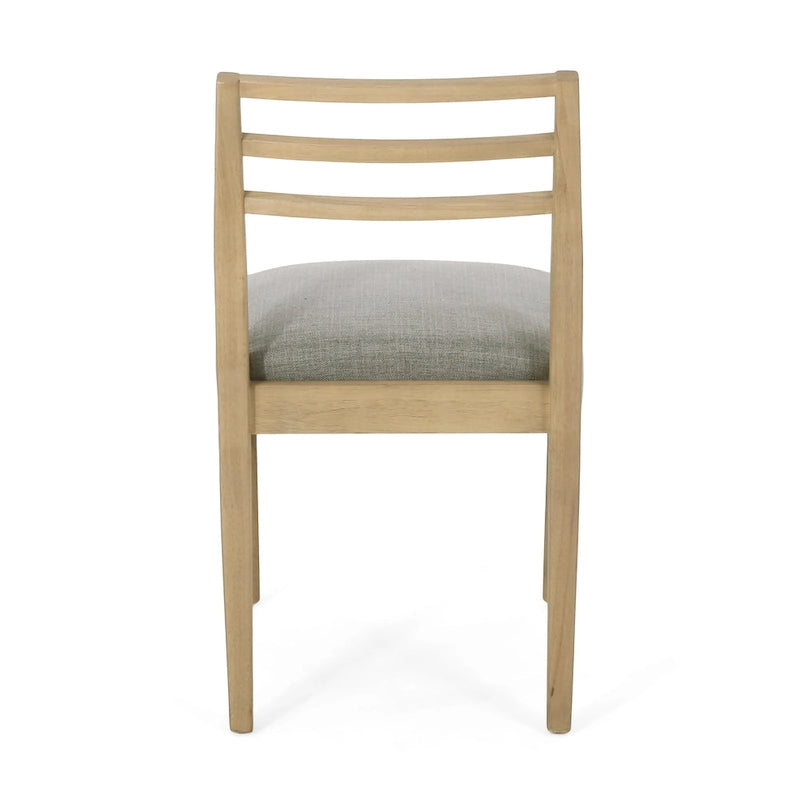 Chaises de salle à manger Christopher Knight Home avec revêtement en tissu Fescue et détails en hévéa (lot de 2)