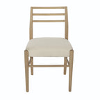 Chaises de salle à manger Christopher Knight Home avec revêtement en tissu Fescue et détails en hévéa (lot de 2)