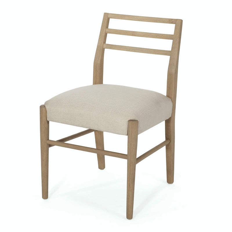 Chaises de salle à manger Christopher Knight Home avec revêtement en tissu Fescue et détails en hévéa (lot de 2)