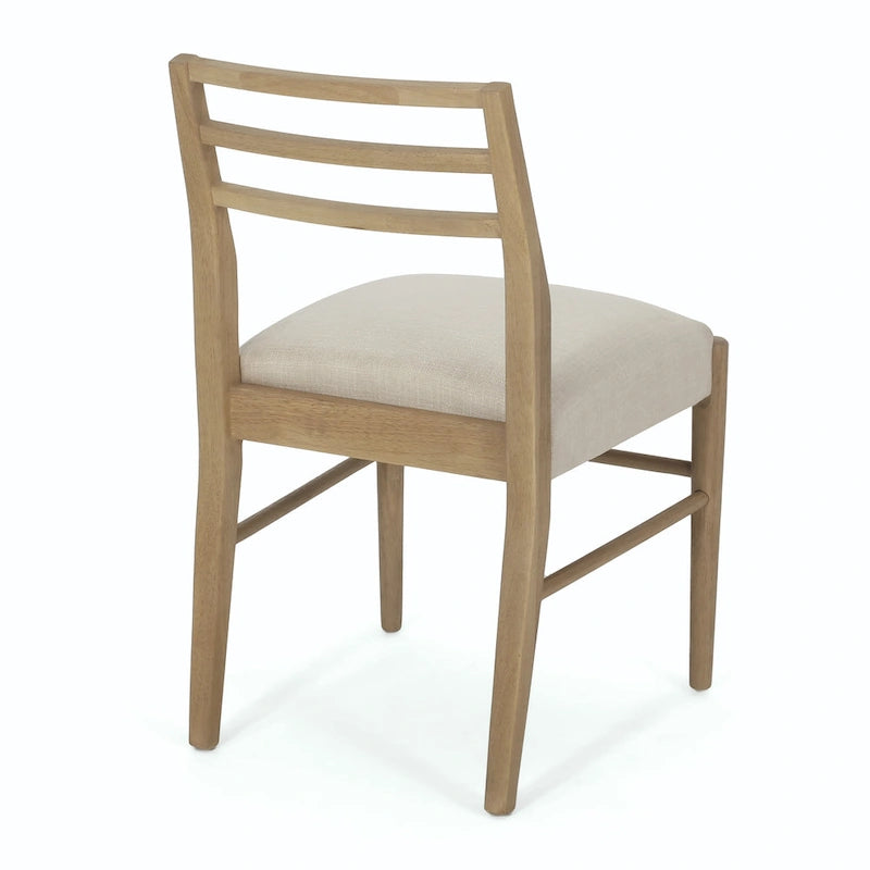 Chaises de salle à manger Christopher Knight Home avec revêtement en tissu Fescue et détails en hévéa (lot de 2)