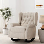 Fauteuil à bascule capitonné avec oreilles en tissu Dobles de Christopher Knight Home