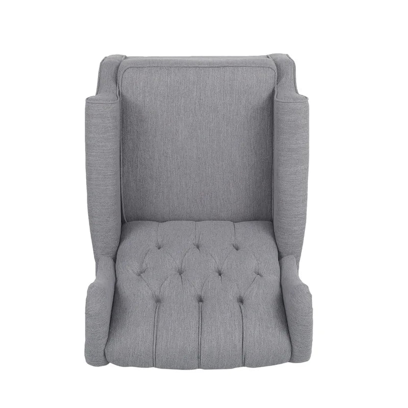 Fauteuil à bascule capitonné avec oreilles en tissu Dobles de Christopher Knight Home