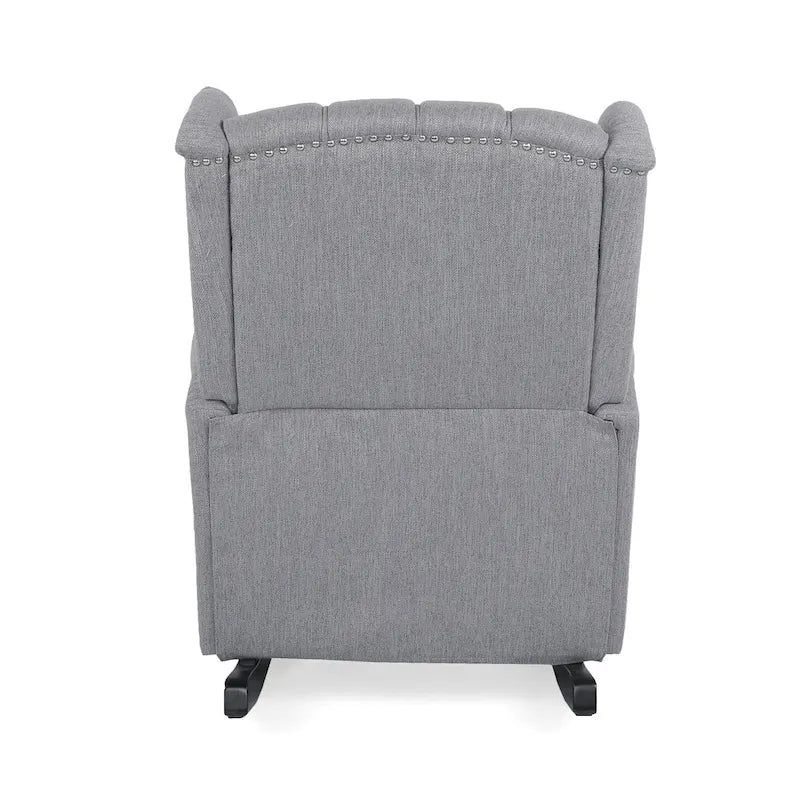 Fauteuil à bascule capitonné avec oreilles en tissu Dobles de Christopher Knight Home
