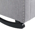 Fauteuil à bascule capitonné avec oreilles en tissu Dobles de Christopher Knight Home