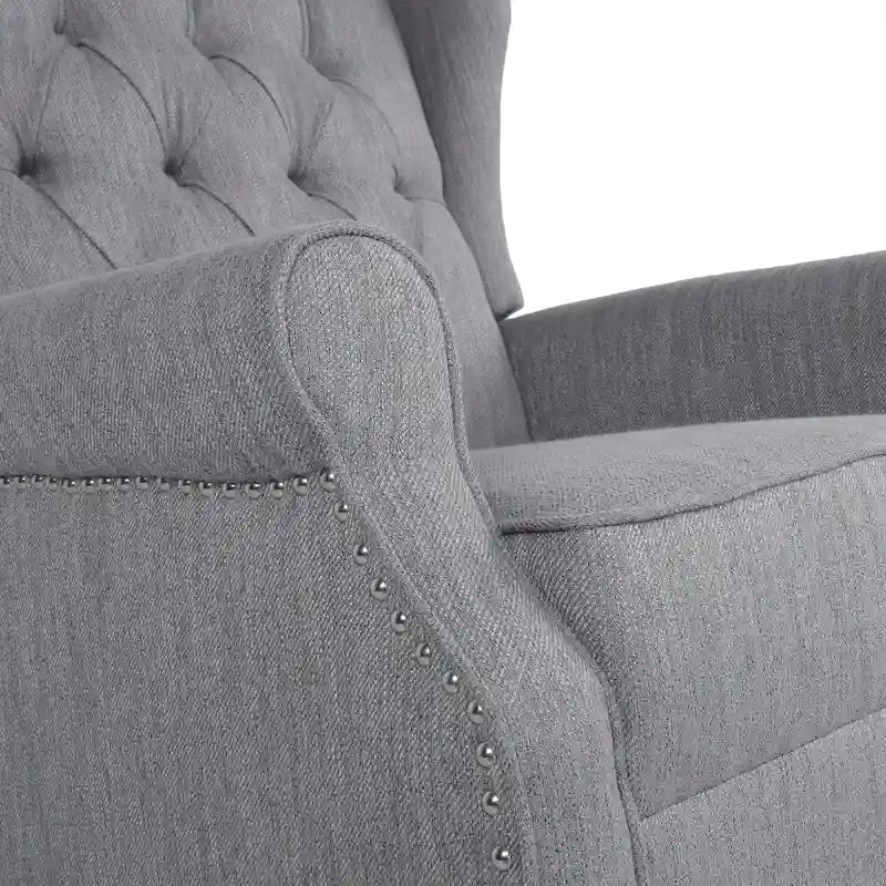 Fauteuil à bascule capitonné avec oreilles en tissu Dobles de Christopher Knight Home