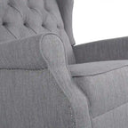 Fauteuil à bascule capitonné avec oreilles en tissu Dobles de Christopher Knight Home