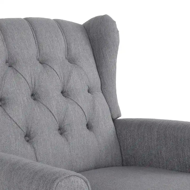 Fauteuil à bascule capitonné avec oreilles en tissu Dobles de Christopher Knight Home
