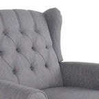 Fauteuil à bascule capitonné avec oreilles en tissu Dobles de Christopher Knight Home