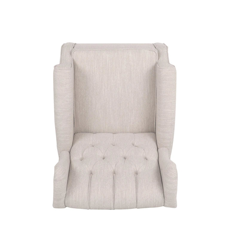 Fauteuil à bascule capitonné avec oreilles en tissu Dobles de Christopher Knight Home