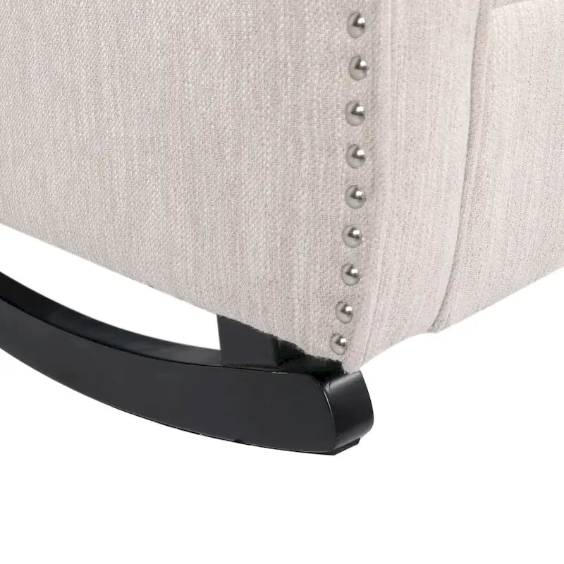 Fauteuil à bascule capitonné avec oreilles en tissu Dobles de Christopher Knight Home