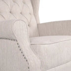 Fauteuil à bascule capitonné avec oreilles en tissu Dobles de Christopher Knight Home