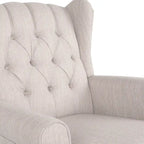 Fauteuil à bascule capitonné avec oreilles en tissu Dobles de Christopher Knight Home
