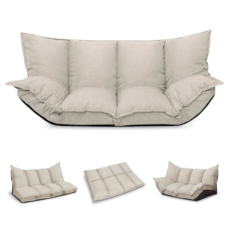 Canapés Modernes Paresseux Mignons Ensembles Futons Confortables Canapé-Lit Ajustable