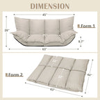 Canapés Modernes Paresseux Mignons Ensembles Futons Confortables Canapé-Lit Ajustable