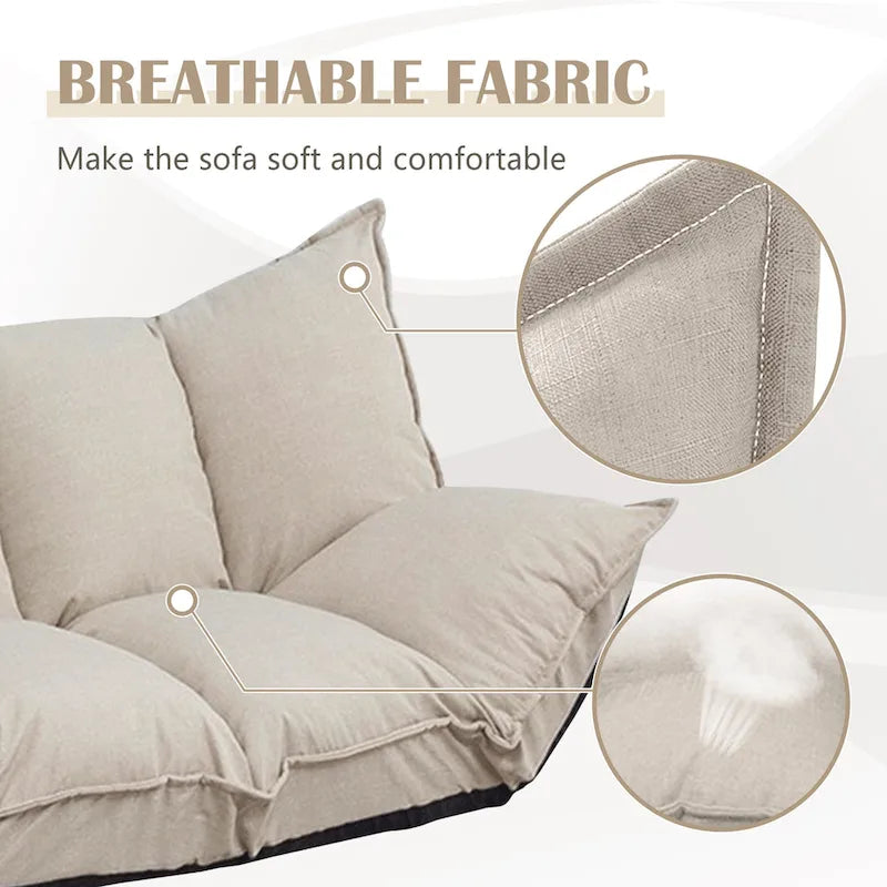 Canapés Modernes Paresseux Mignons Ensembles Futons Confortables Canapé-Lit Ajustable