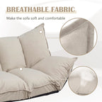 Canapés Modernes Paresseux Mignons Ensembles Futons Confortables Canapé-Lit Ajustable