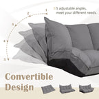 Canapés Modernes Paresseux Mignons Ensembles Futons Confortables Canapé-Lit Ajustable