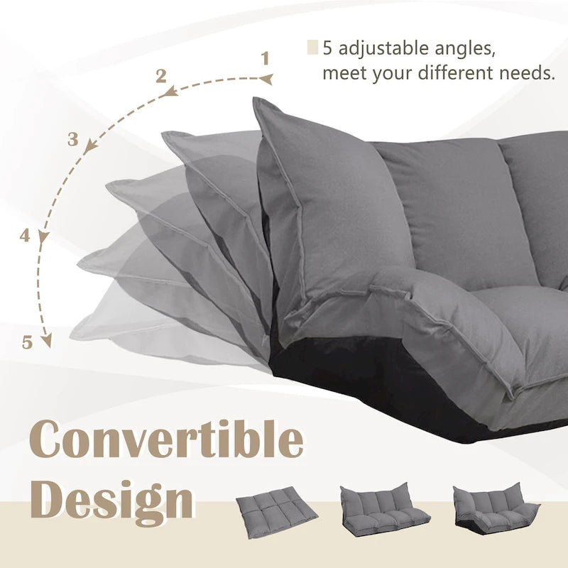 Canapés Modernes Paresseux Mignons Ensembles Futons Confortables Canapé-Lit Ajustable