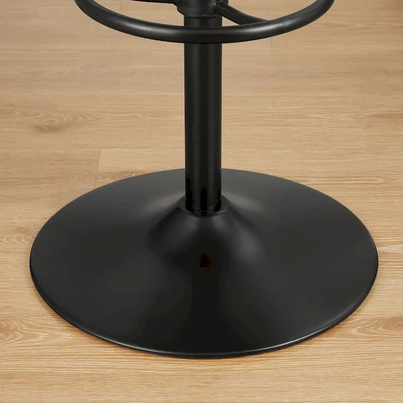 Tabouret de bar Art Leon en cuir véritable et hauteur réglable