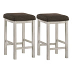 Tabouret de comptoir blanc Milbain Farmhouse (lot de 2) par Furniture of America