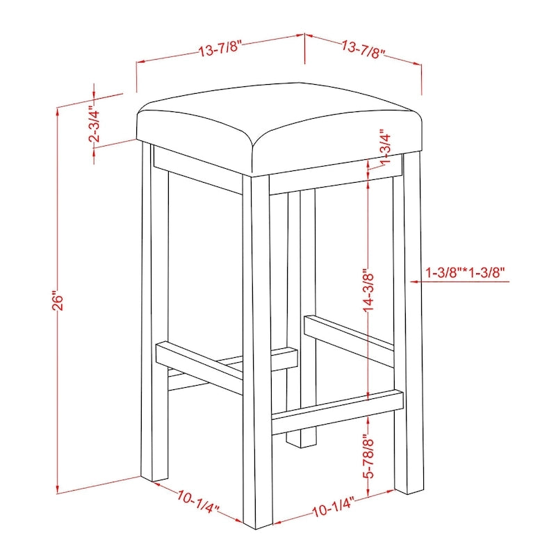 Tabouret de comptoir blanc Milbain Farmhouse (lot de 2) par Furniture of America