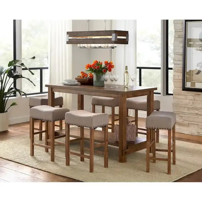 Tabouret de comptoir Hathaway à hauteur de 61 cm, style rustique, de Simple Living (lot de 2)
