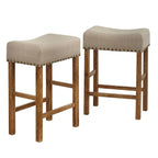 Tabouret de comptoir Hathaway à hauteur de 61 cm, style rustique, de Simple Living (lot de 2)