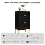 Commode de rangement à 5 tiroirs, Unité de rangement pour chambre à coucher, Chiffonnier