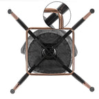 Adeco 42 tabourets de bar en velours, lot de 2