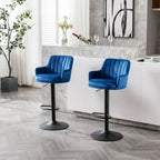 Lot de 2 tabourets de bar réglables pour cuisine