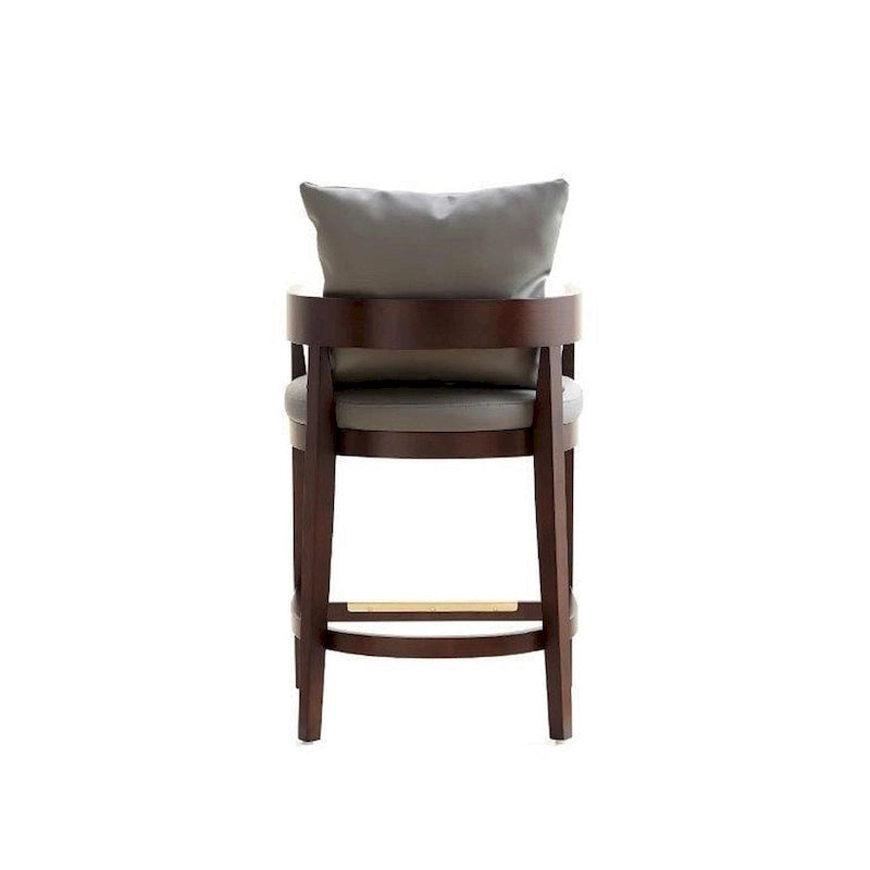 Tabouret de bar Manhattan Comfort Ritz 34 po en bois de hêtre Noyer foncé hauteur comptoir