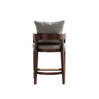 Tabouret de bar Manhattan Comfort Ritz 34 po en bois de hêtre Noyer foncé hauteur comptoir