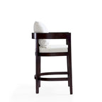Tabouret de bar Manhattan Comfort Ritz 34 po en bois de hêtre Noyer foncé hauteur comptoir