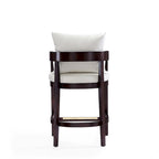 Tabouret de bar Manhattan Comfort Ritz 34 po en bois de hêtre Noyer foncé hauteur comptoir